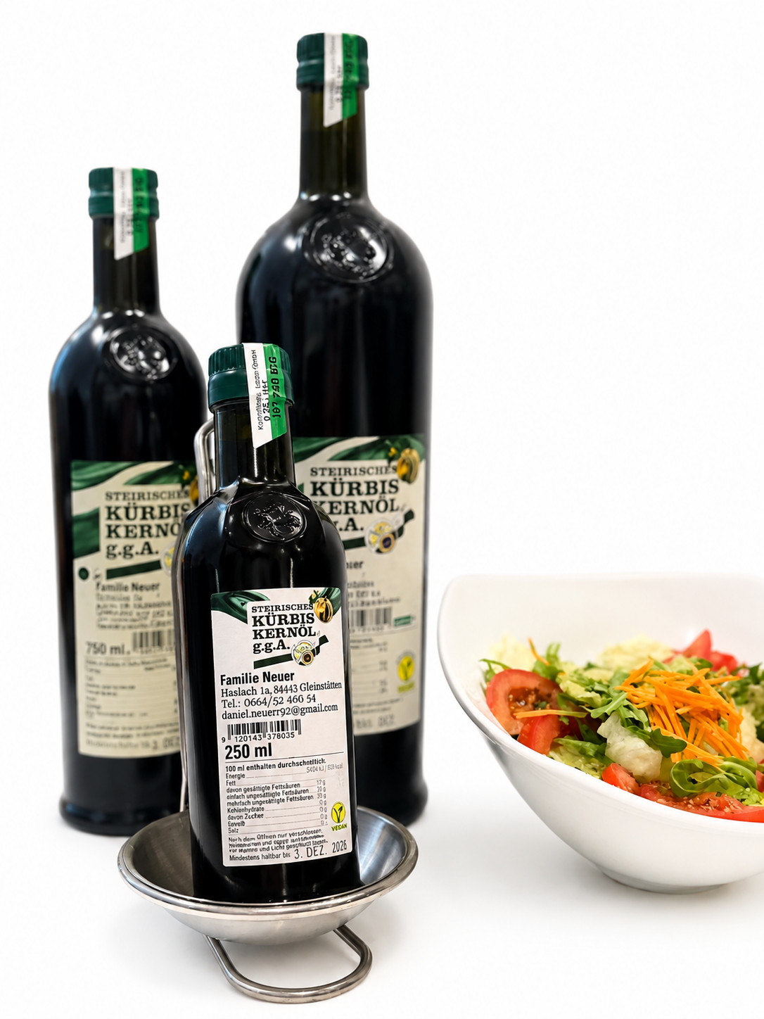 Steirisches Kürbiskernöl g.g.A. – 6x 1000 ml | 100% naturrein